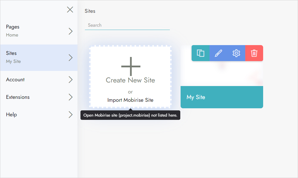 The Mobirise app exclusively supports its native projects. It does not allow the import of already published .html files.