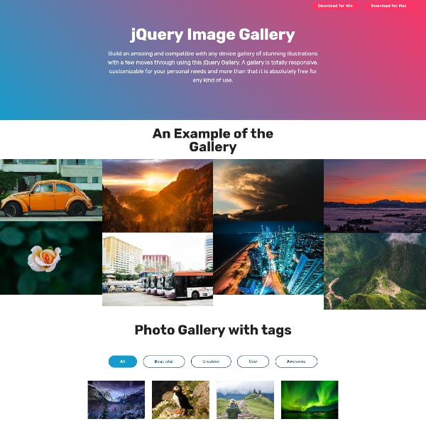 jQuery Image Gallery